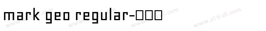 mark geo regular字体转换